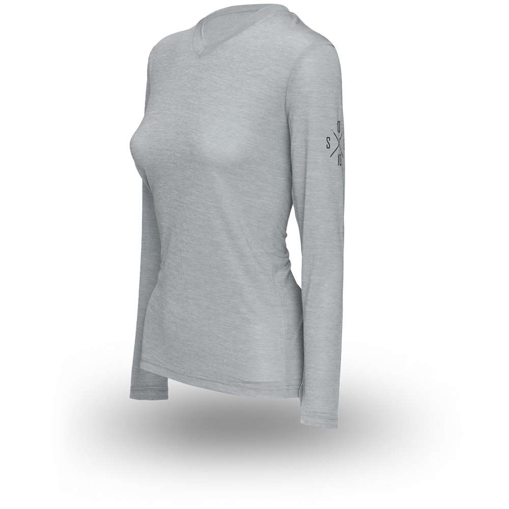 Bluebird Tech Performance Women's Long Sleeve (Pearl Grey)