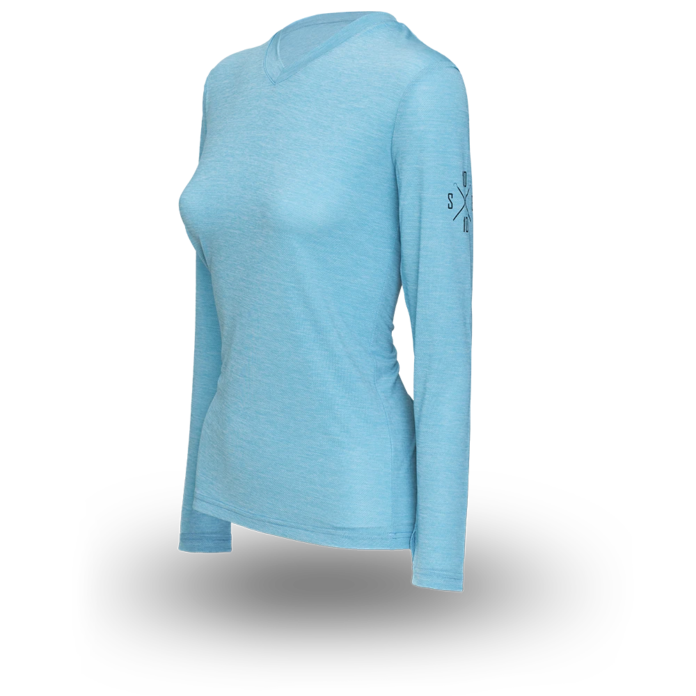 Bluebird Tech Performance Women's Long Sleeve (Sky Blue)