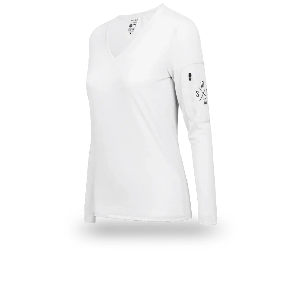 Bluebird Tech Performance Women's Long Sleeve (White)