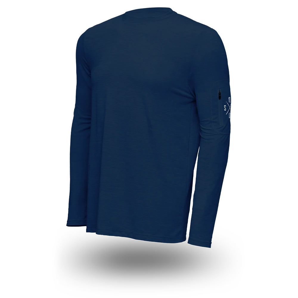 Bluebird Tech Performance Long Sleeve (Navy Blue)