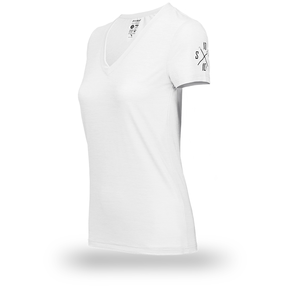 Bluebird Tech Performance Women's Short Sleeve (White)