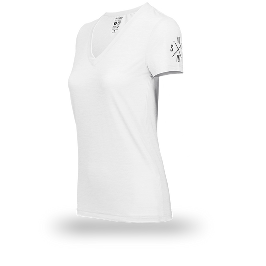 Bluebird Tech Performance Women's Short Sleeve (White)
